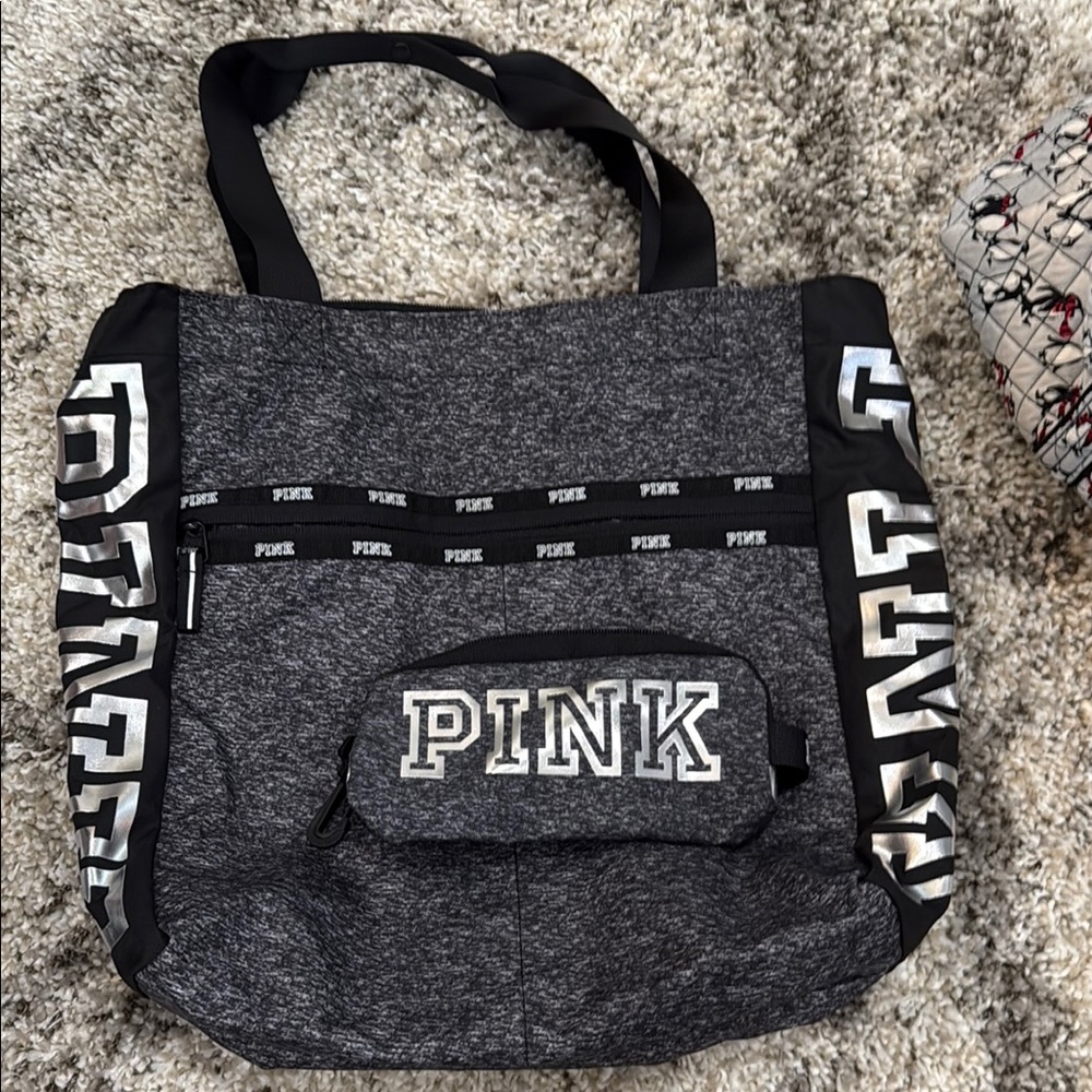 Victoria's Secret PINK Gray Tote Bag